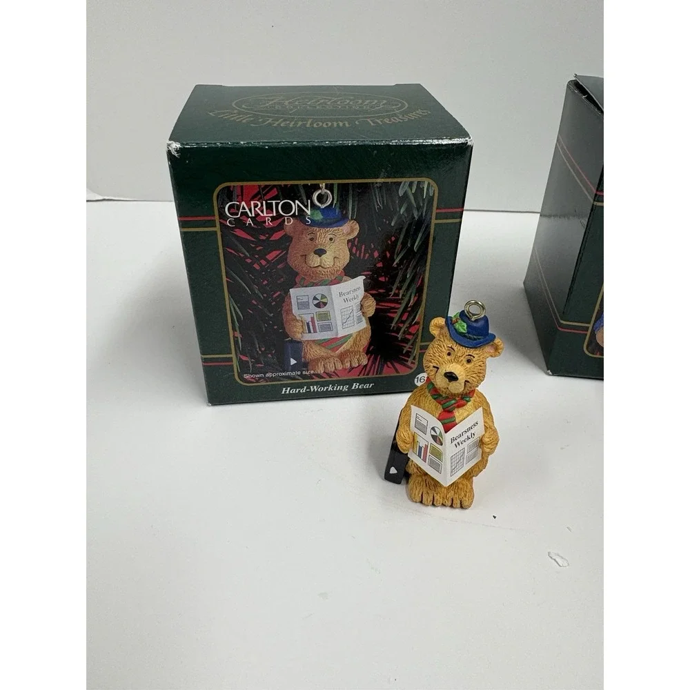 Lot of 3 Carlton Cards‎ Heirloom Collection Christmas Ornament